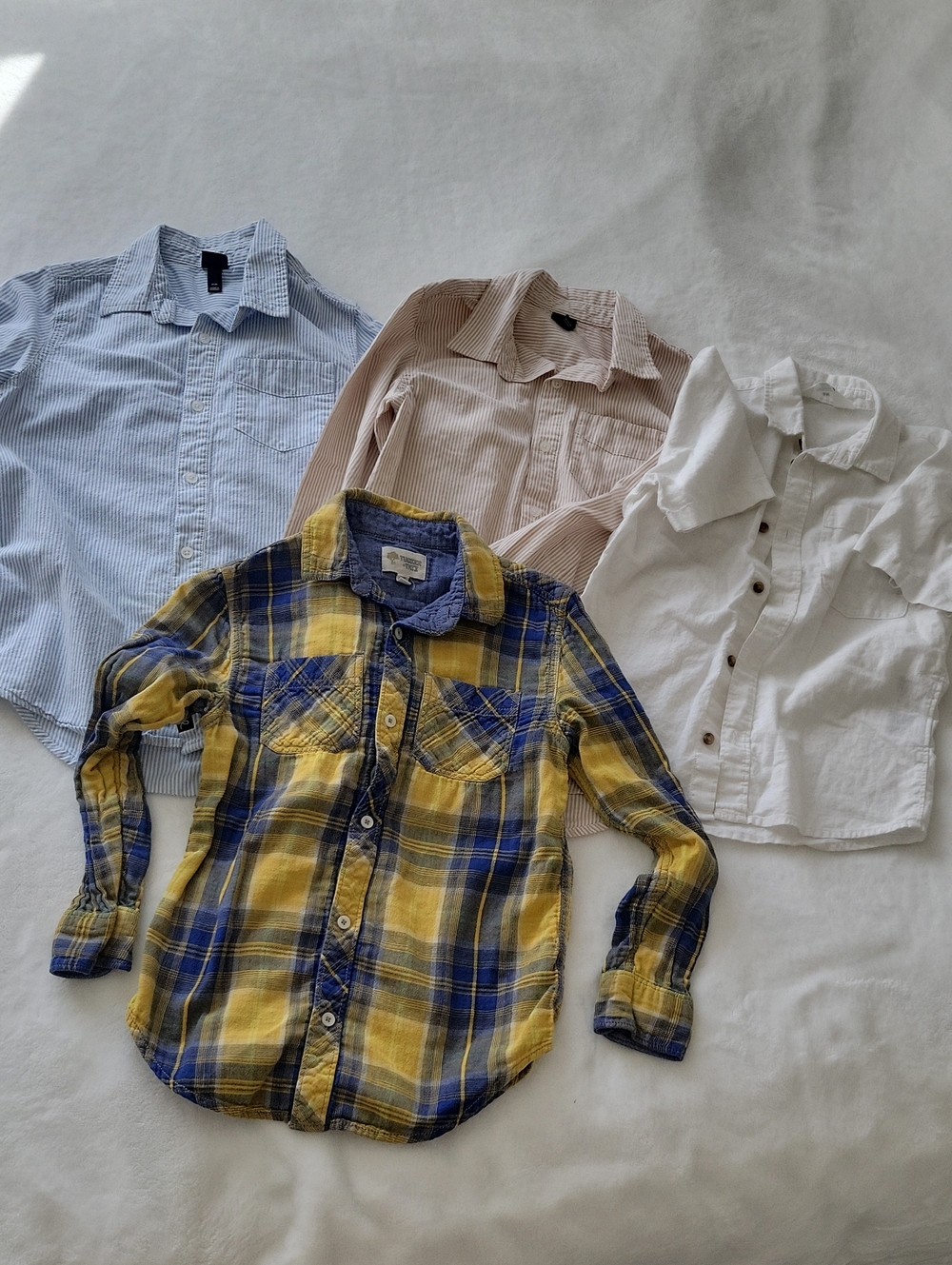 Target Yellow & Blue Plaid Bundle Kids Button-Down Shirt